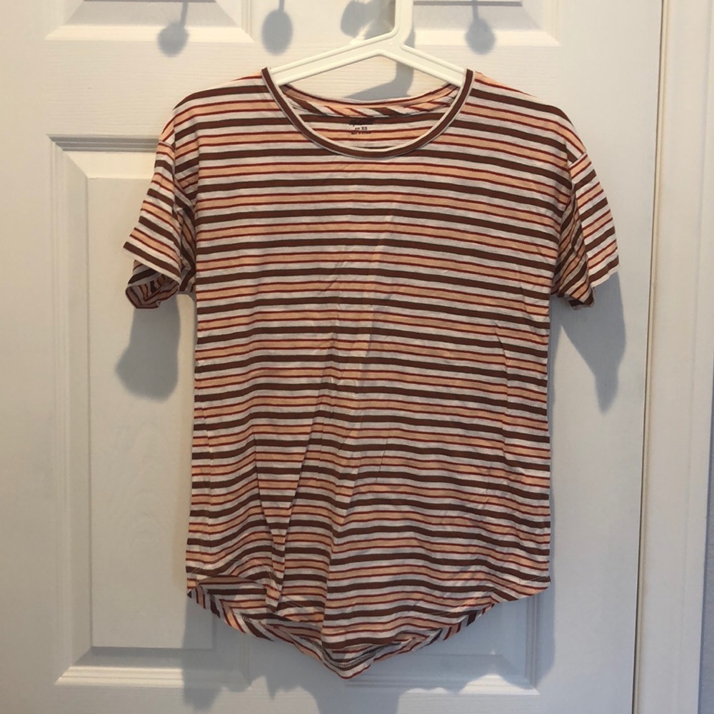 XS Madewell Cotton Stripped T-Shirt